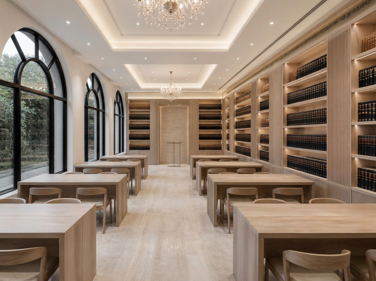 Shul Beis Medrash & Social Hall — commercial interior in Borough Park, New York
